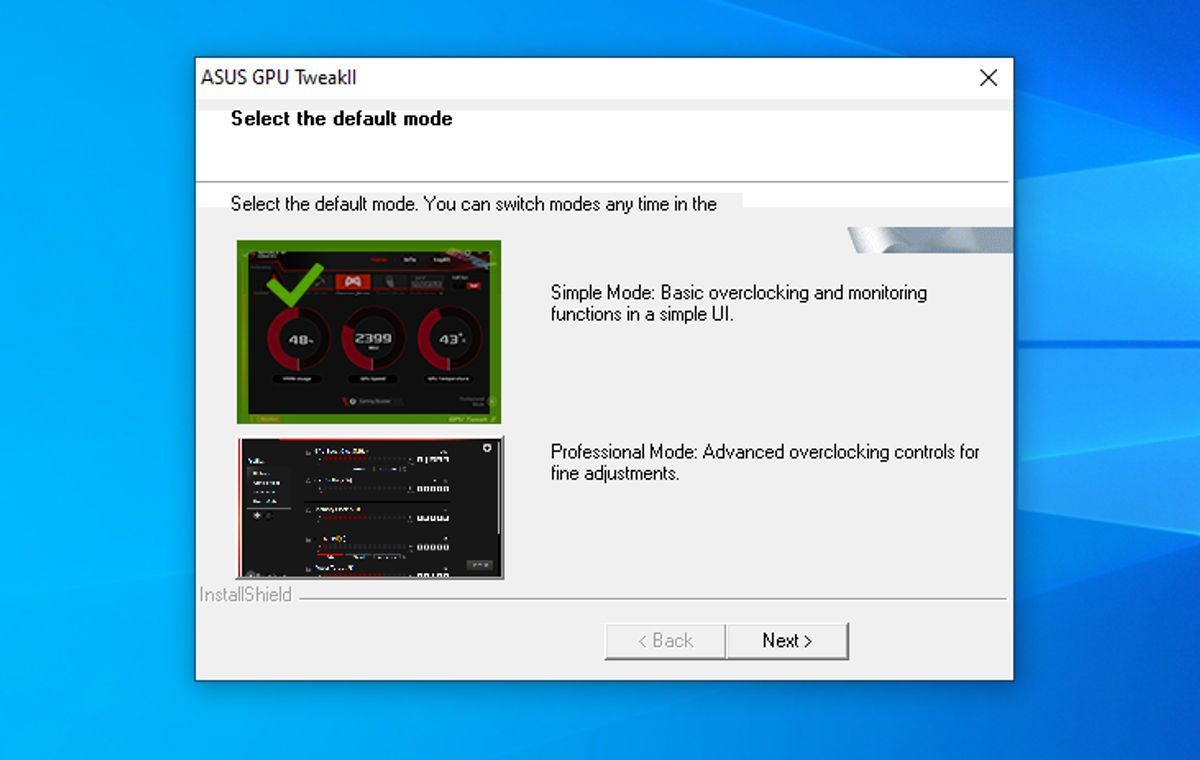 ASUS GPU Tweak II Mode