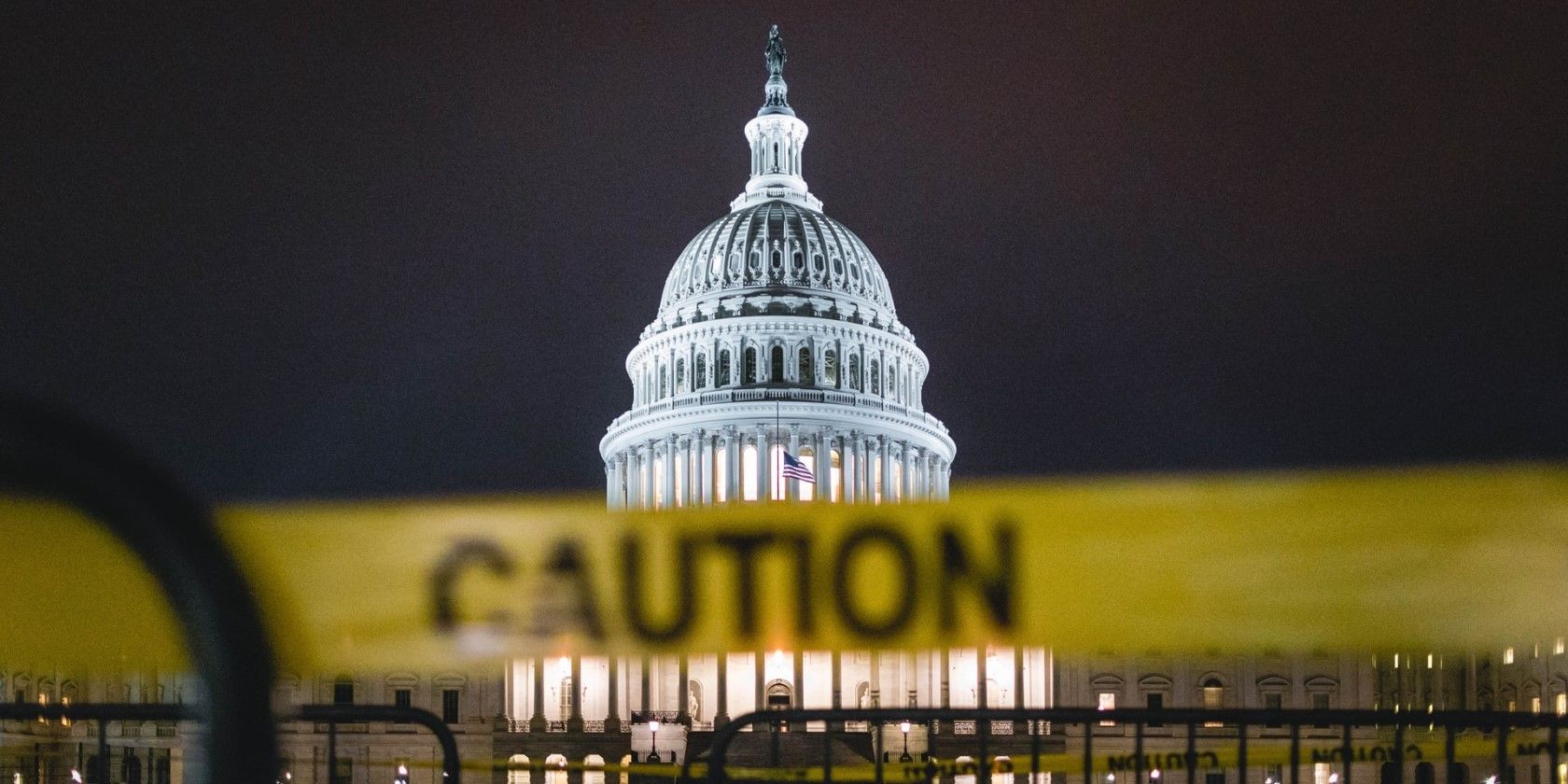 Capitol Washington D.C. Caution