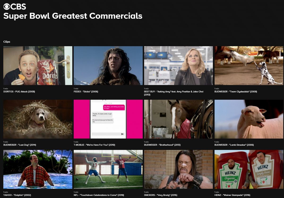 The 4 Best Sites to Watch Super Bowl TV Commercials Online