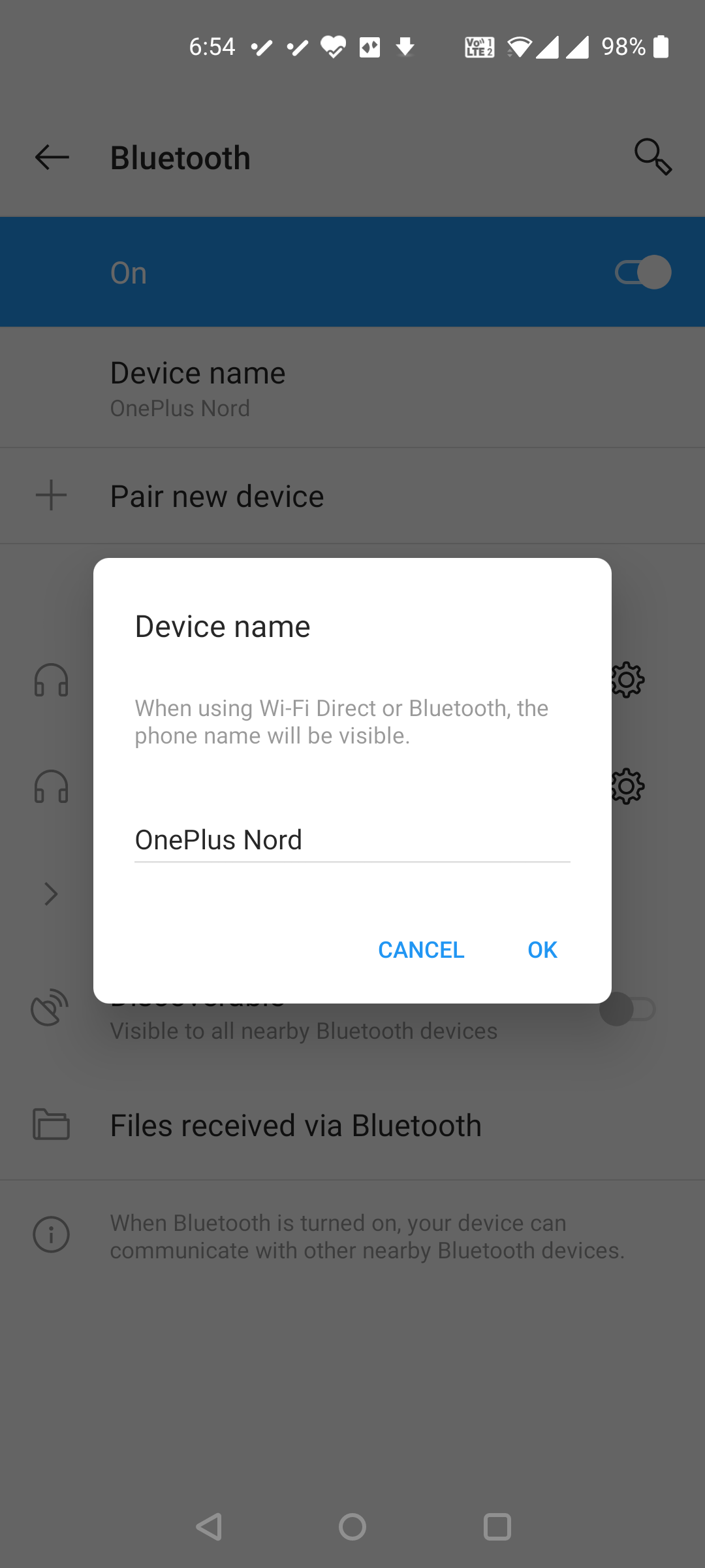 change android bluetooth name
