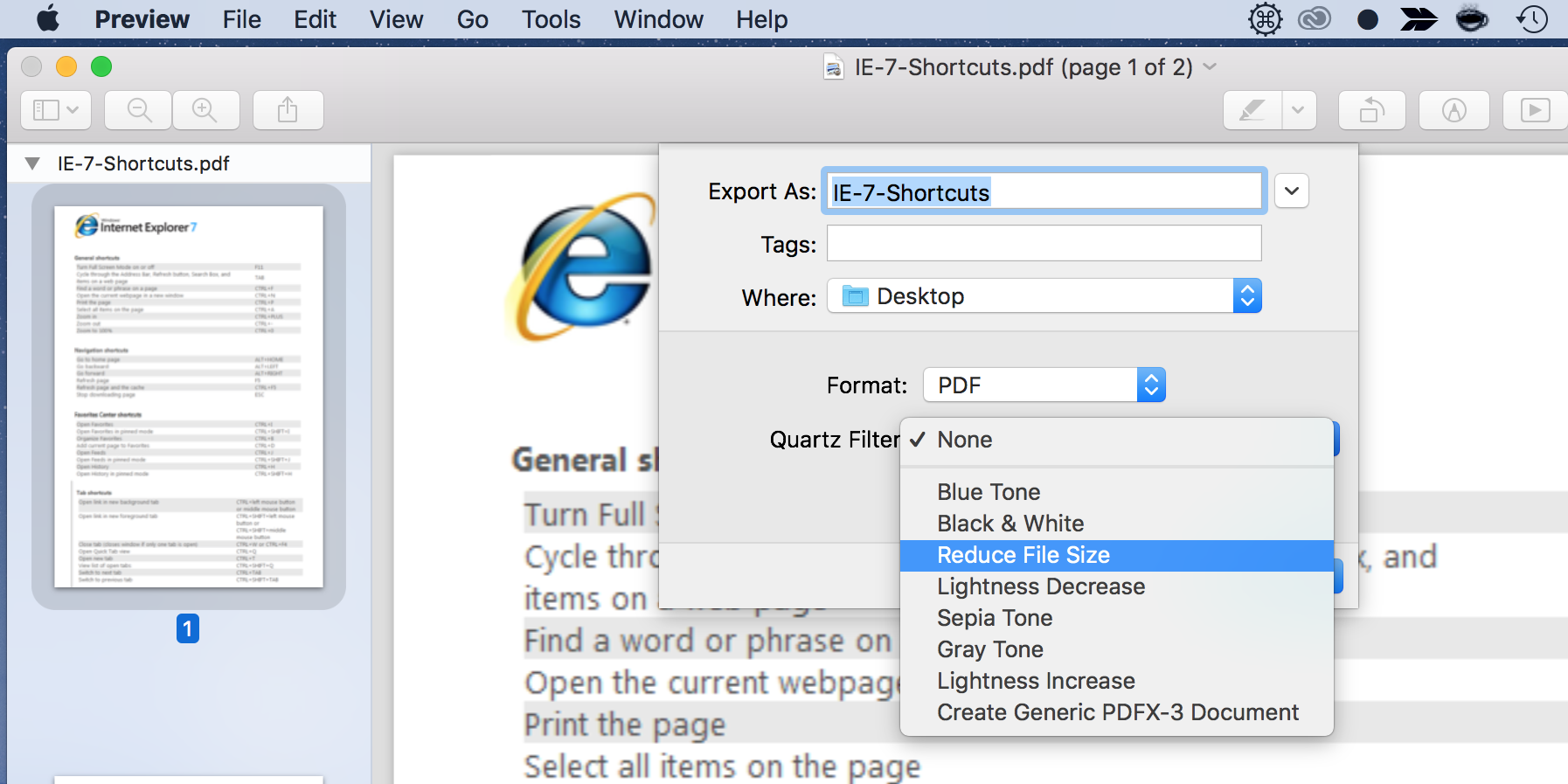 how to compress a pdf on macbook