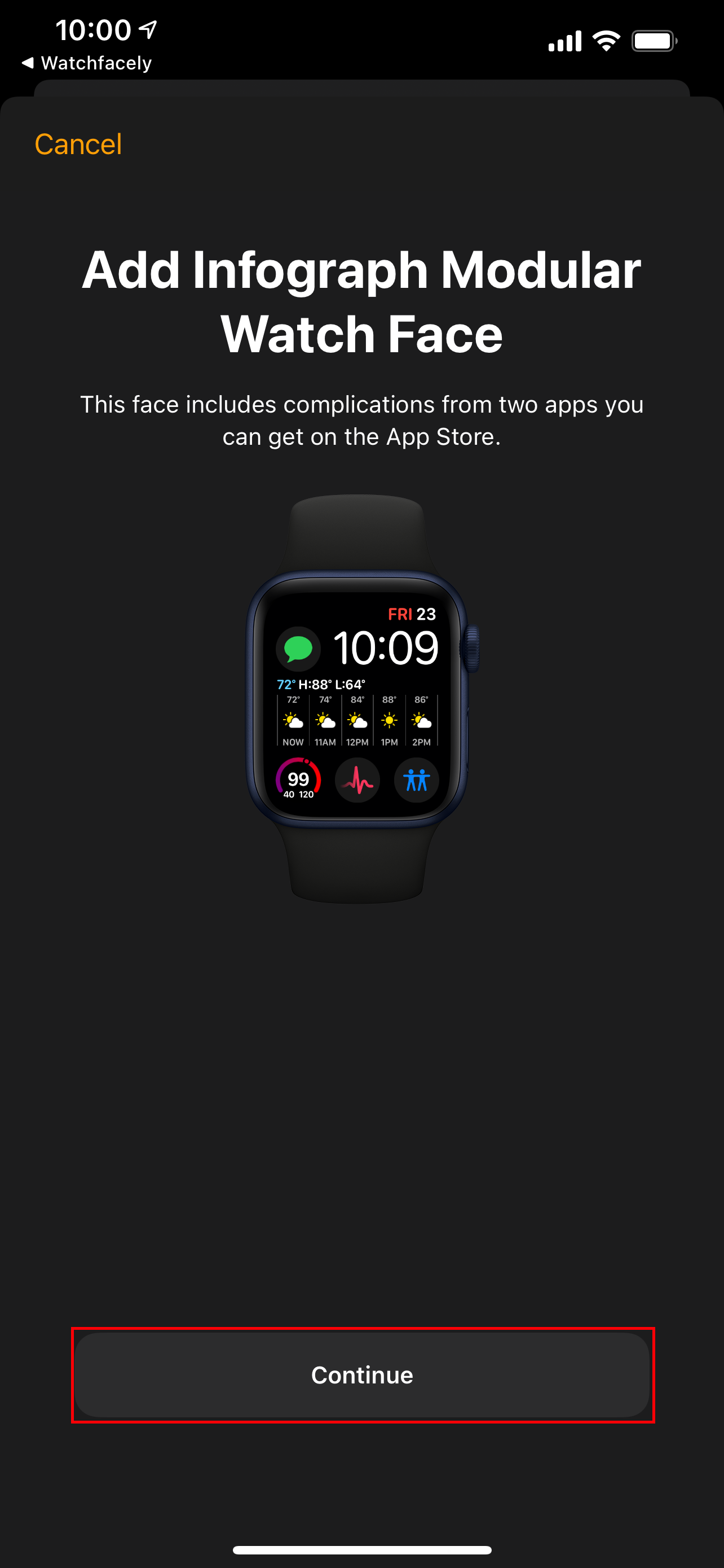 confirm watch face download