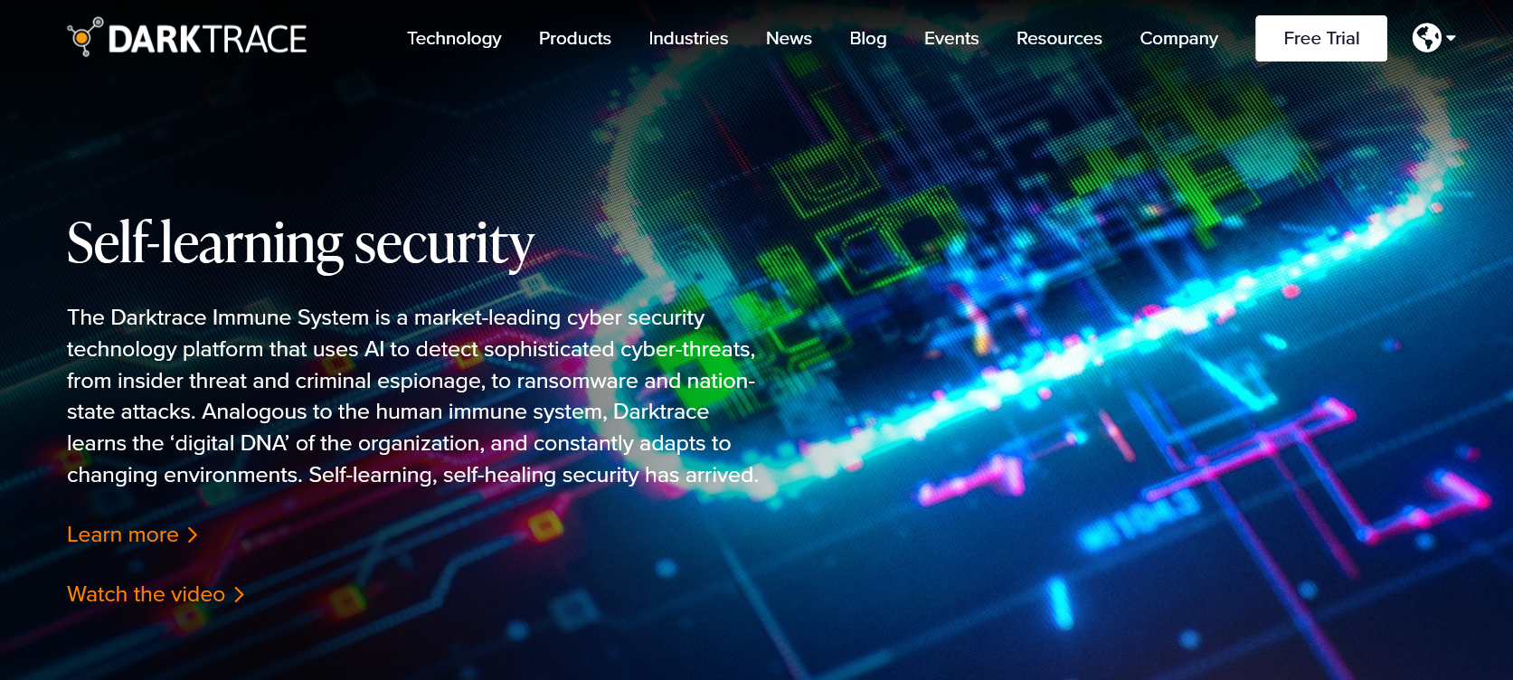Darktrace Cybersecurity Software