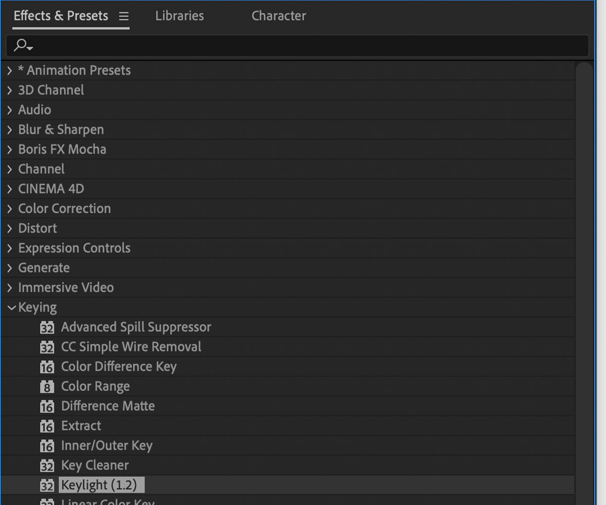 after effects keylight 1.2 download