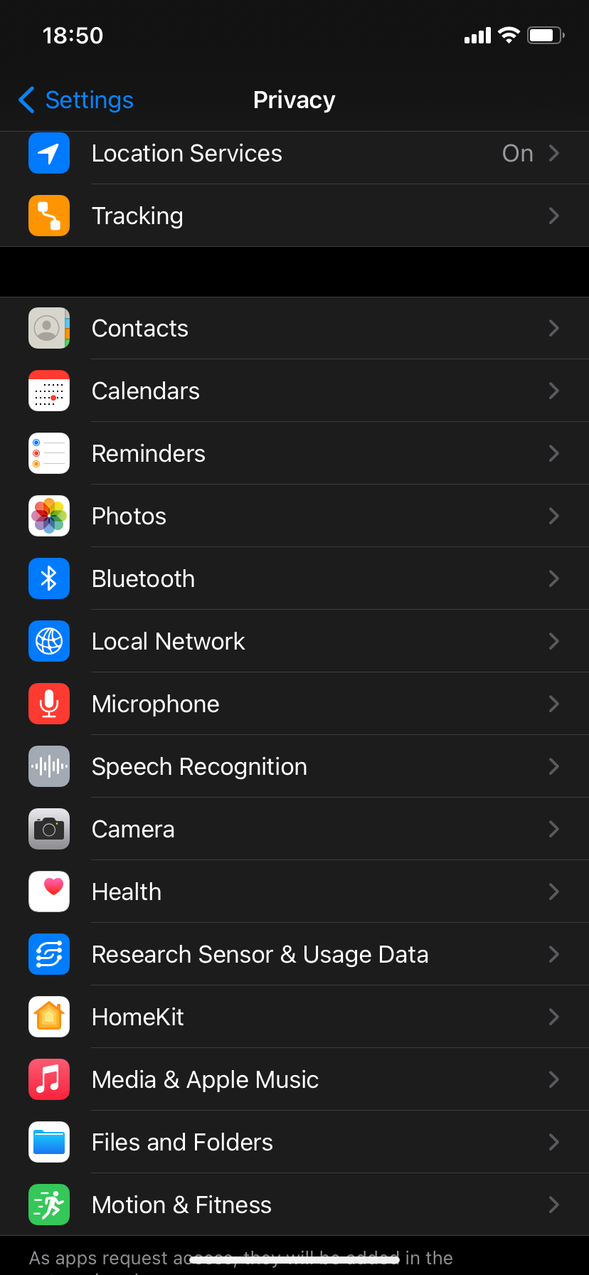 how to change privacy settings on iPhone