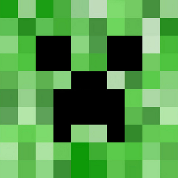 Minecraft Creeper with &quot;Retro&quot; Raster Design