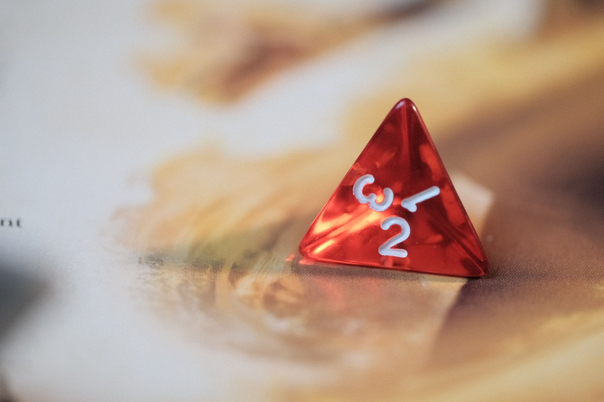 Red Role Playing Game Dice