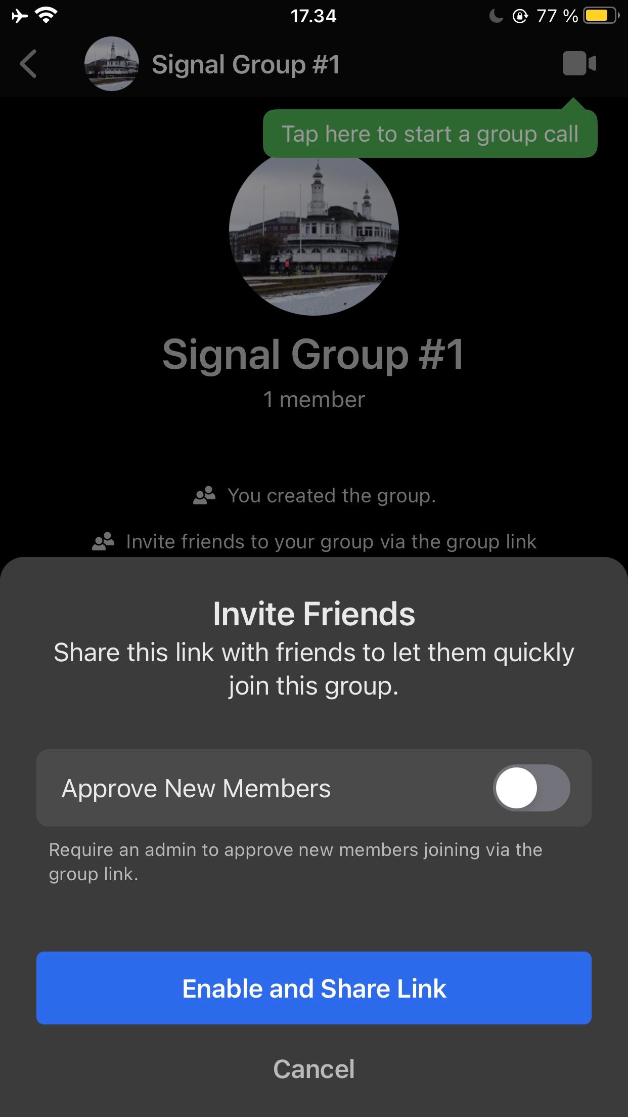 Signal Invite Members Chat