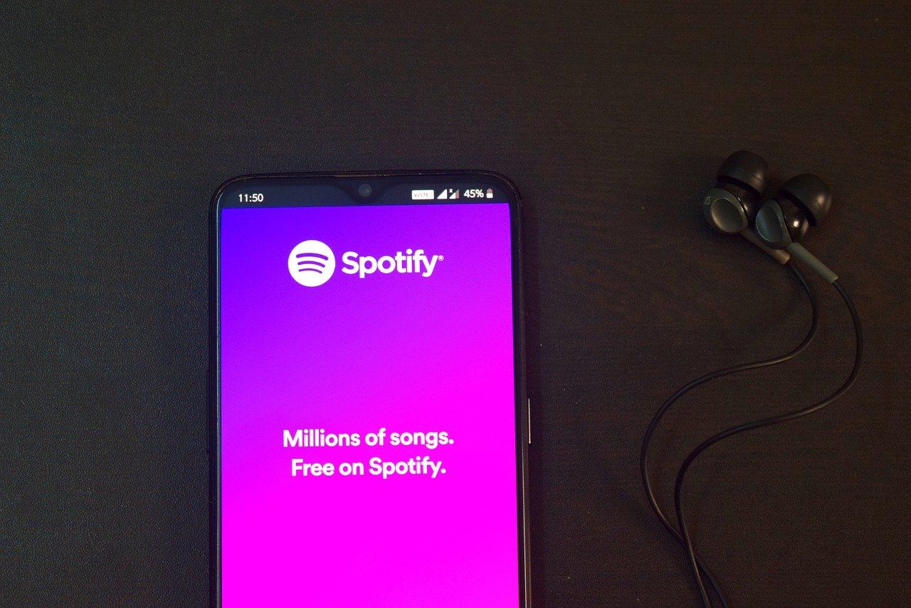 Spotify app open on a smartphone