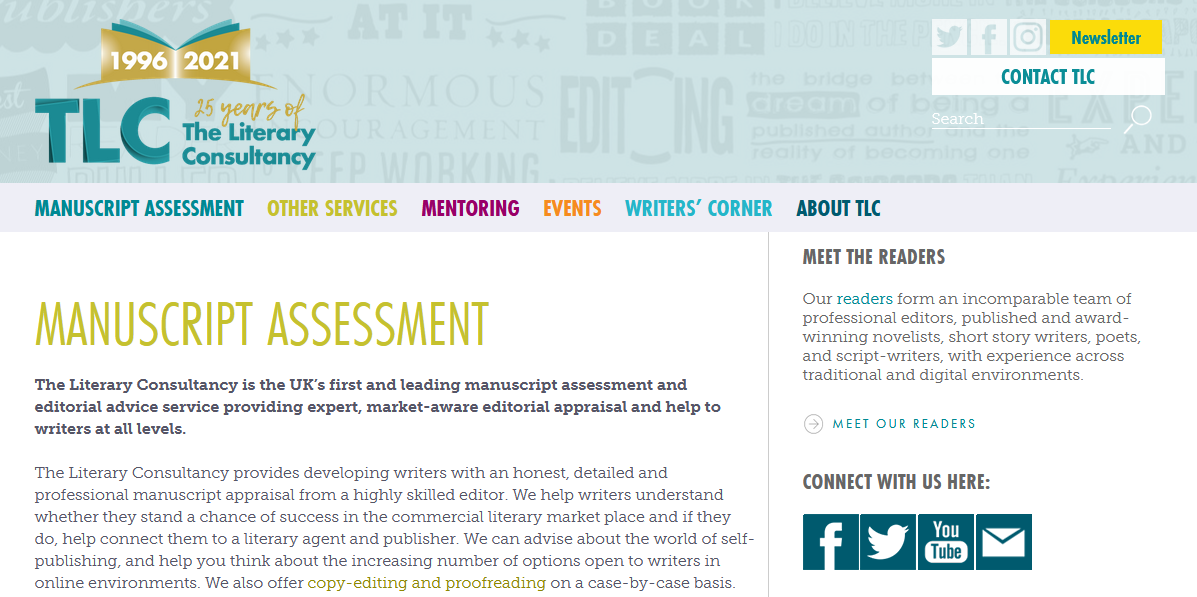 The Literary Consultancy Manuscript Assessment Services
