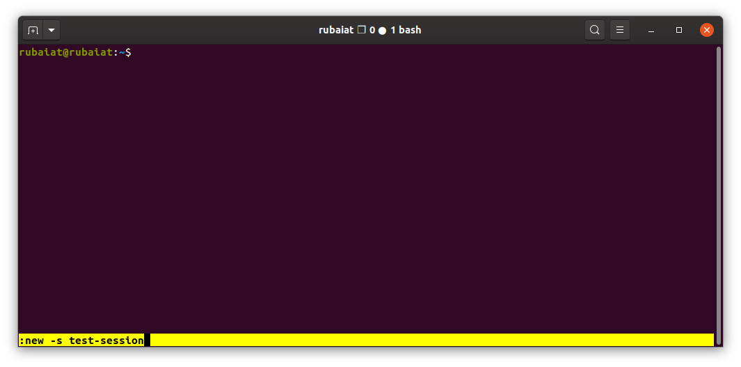 Creating Named Session in Tmux
