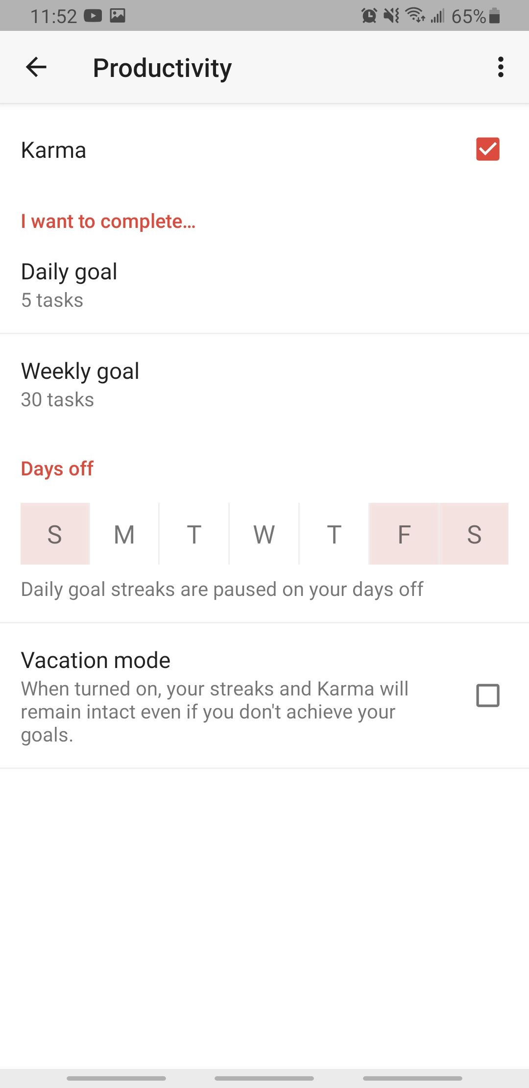 todoist app productivity goals tracker