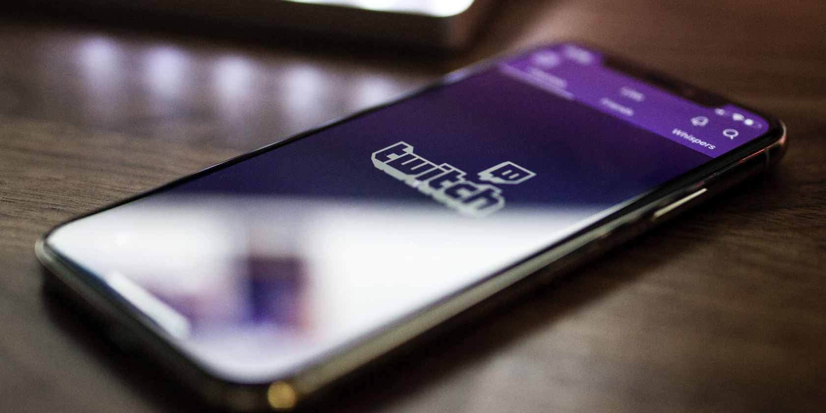 The Twitch app loading up on a mobile device