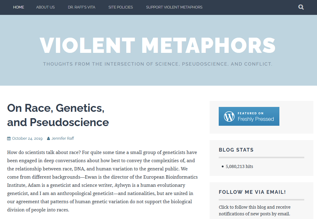 Violent Metaphors Anthropology Blog Home Page
