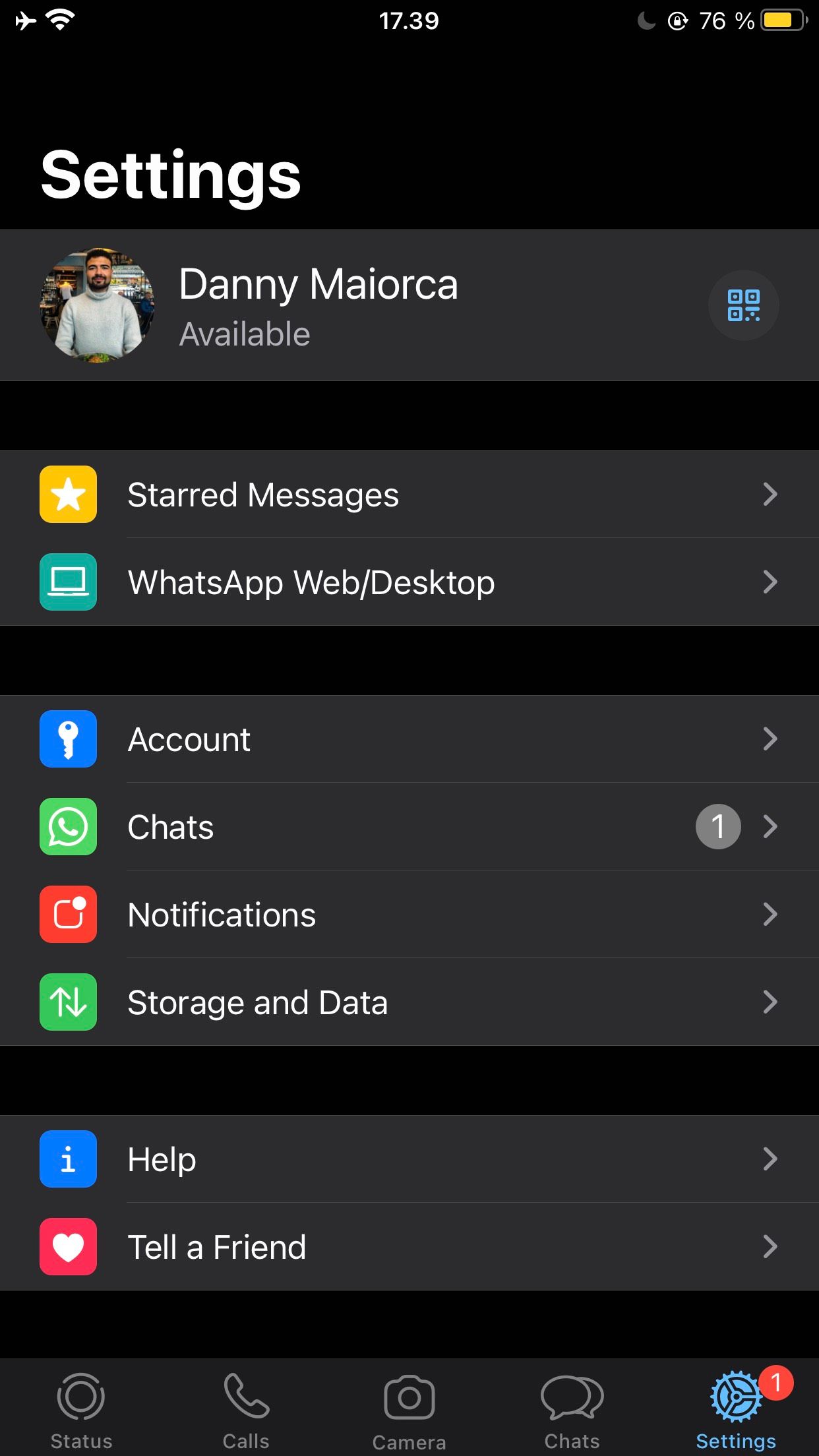 WhatsApp Account Settings