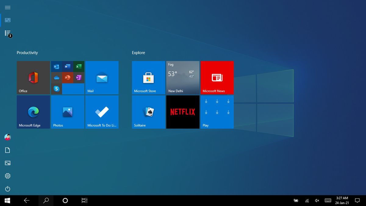 Using Tablet Mode in Windows 10 –