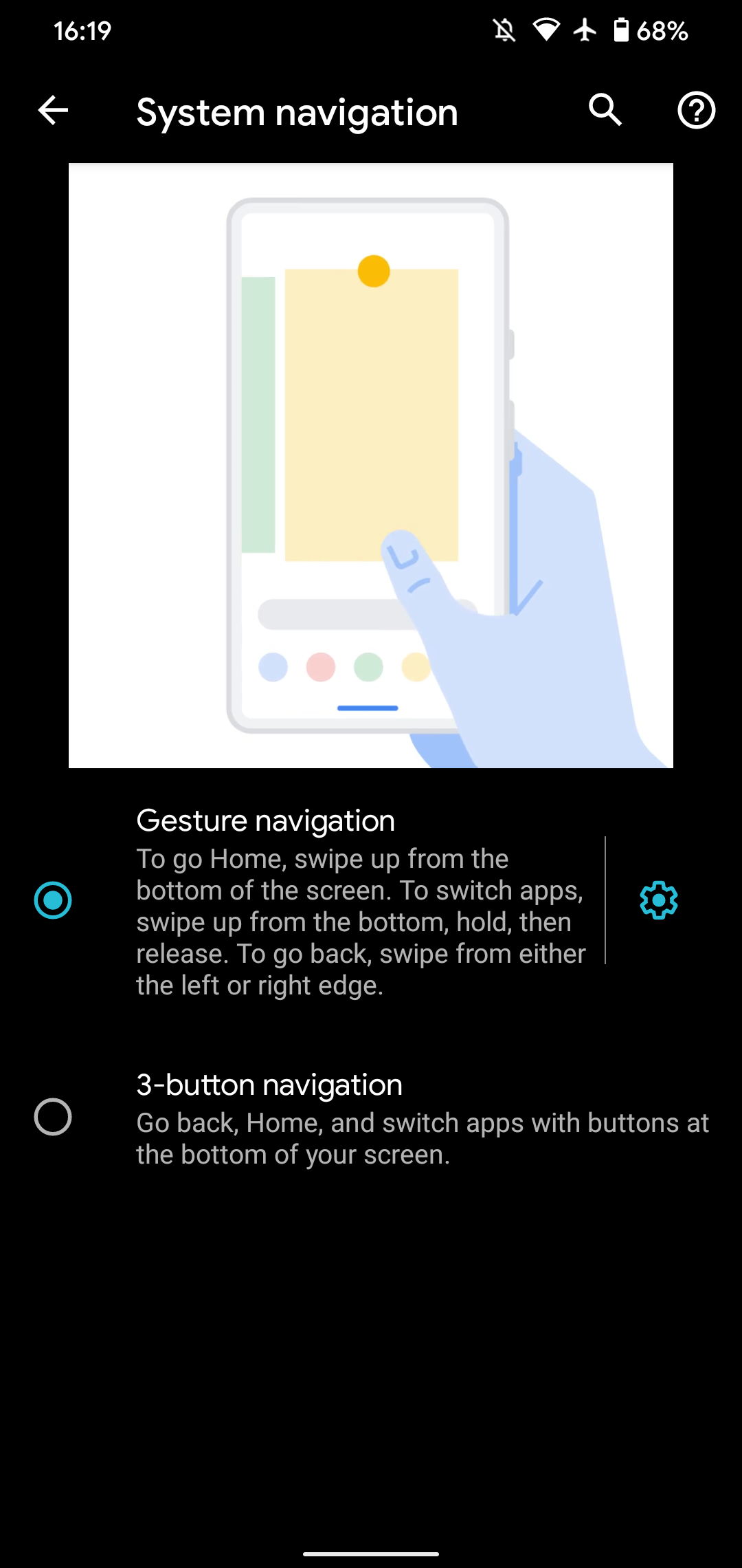 Android Select Gestures