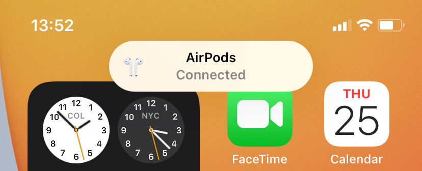 AirPods متصل شد