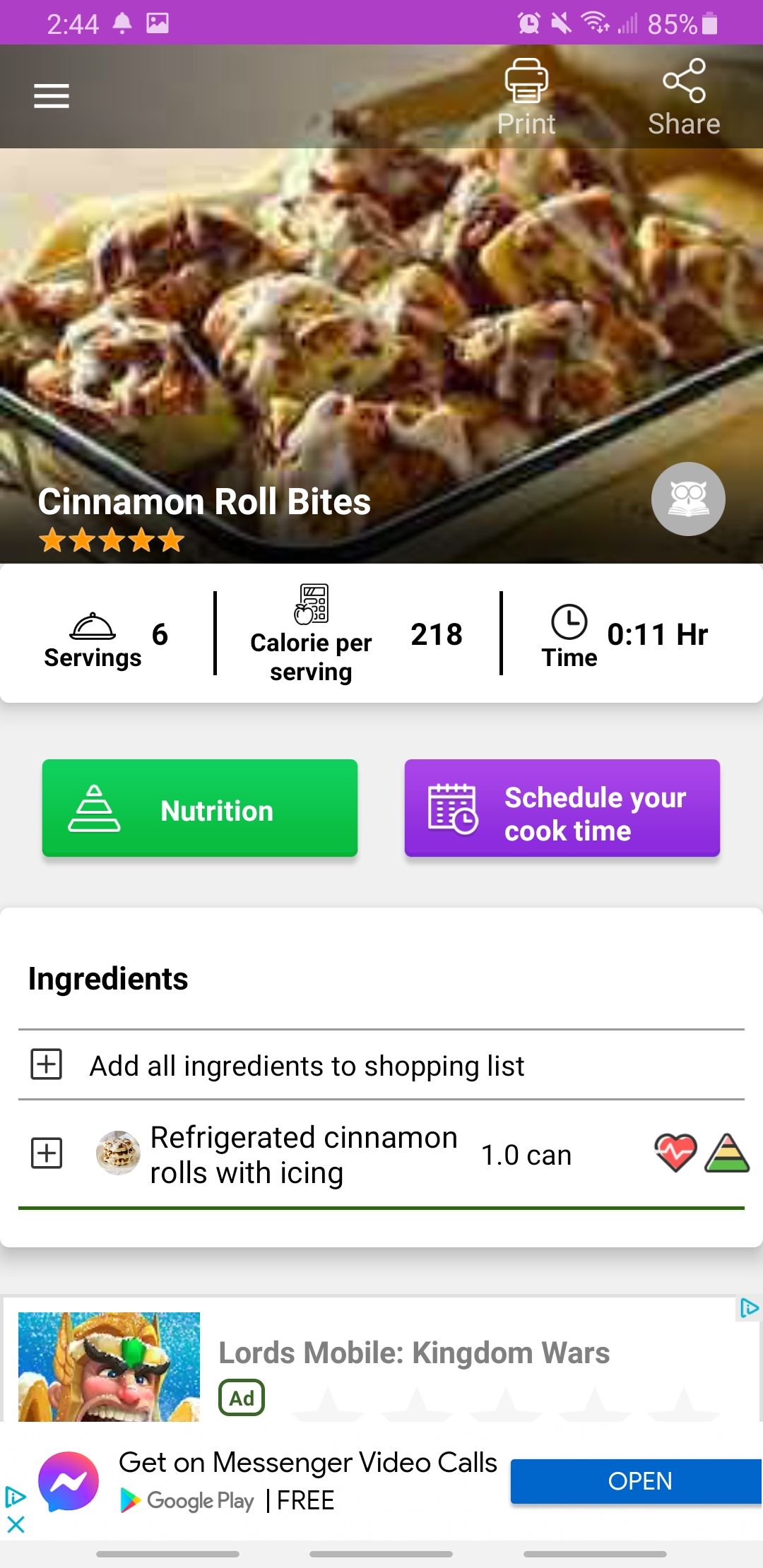 1200 plus desserts app recipe for cinnamon rolls