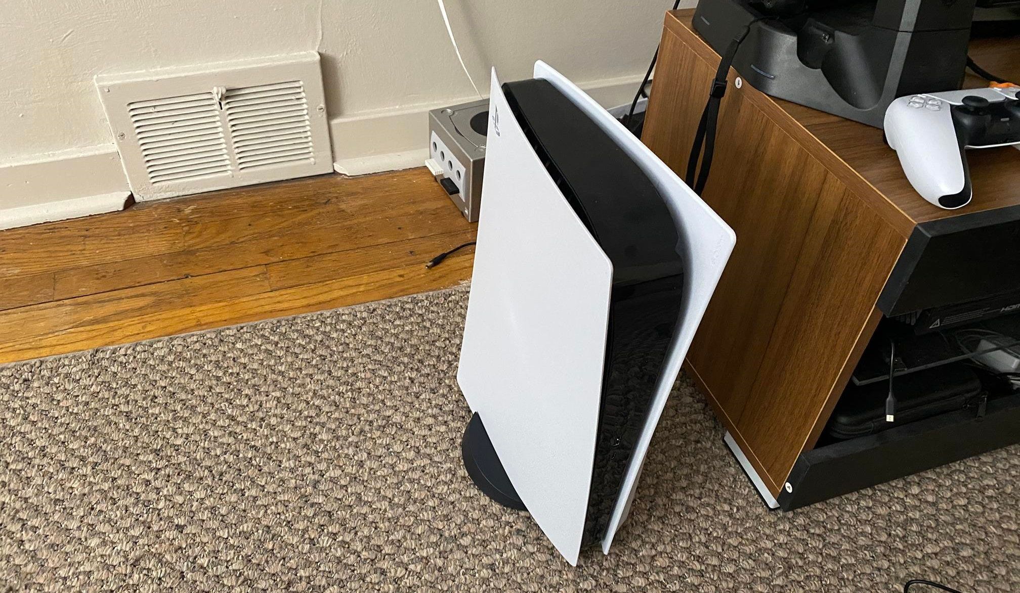 PS5 Vertical by TV Stand