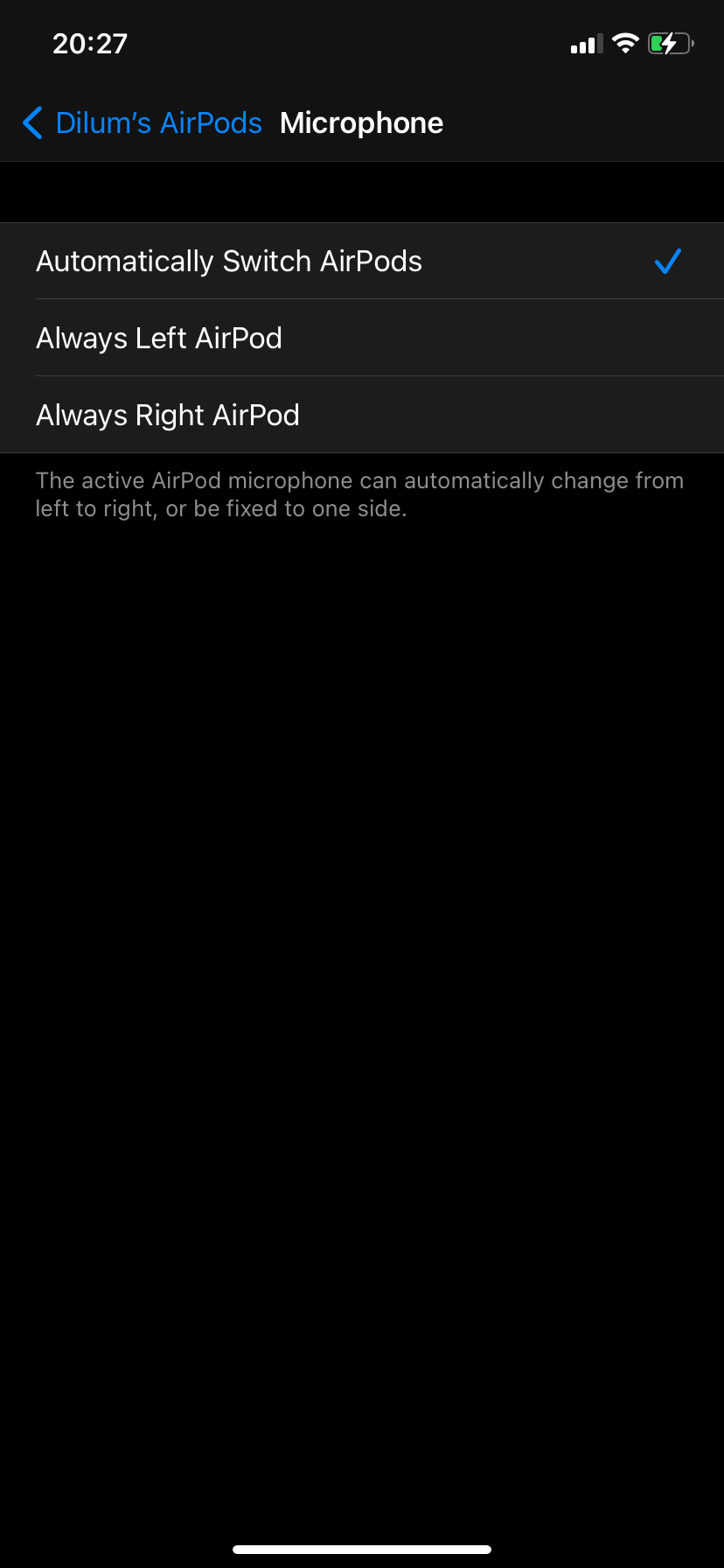 apple airpod microphone not working on mac