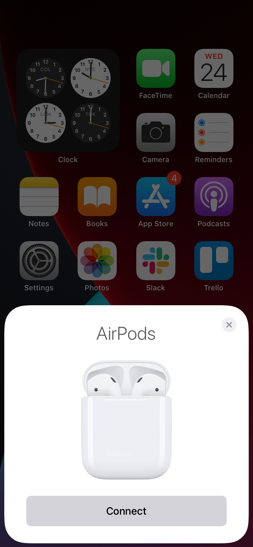 AirPods را وصل کنید