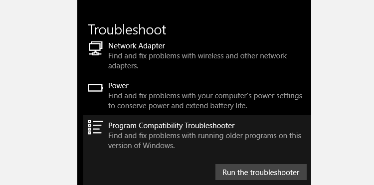 click on additional troubleshooter