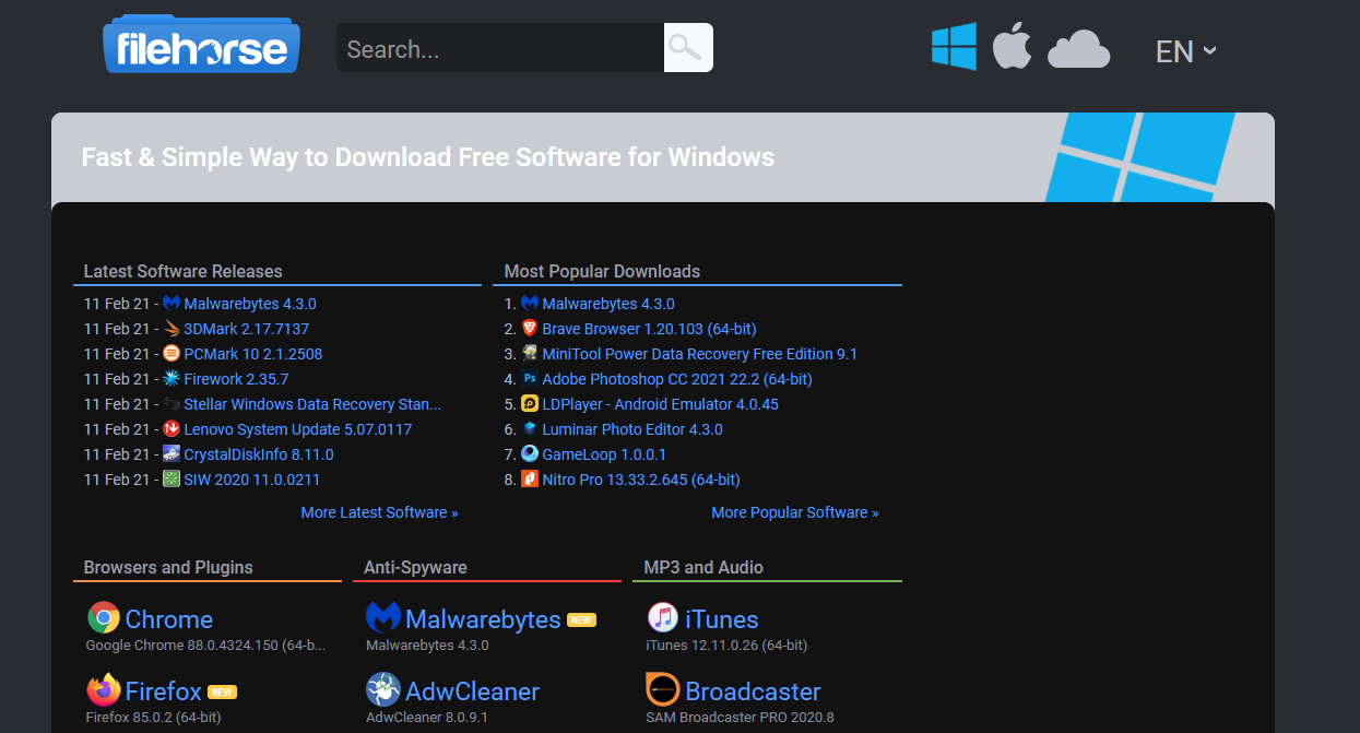 FileHorse Software Downloads