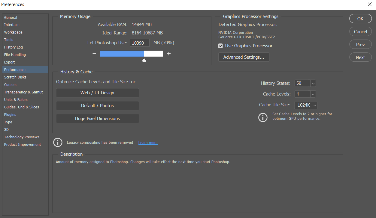 fix the photoshop scratch disks full