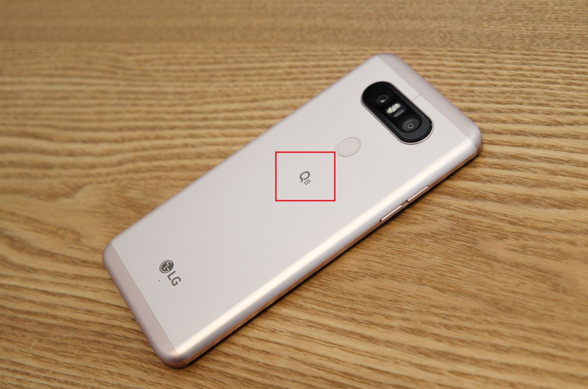 The LG Q8 is an an example of a phone that has the model name printed on the back.