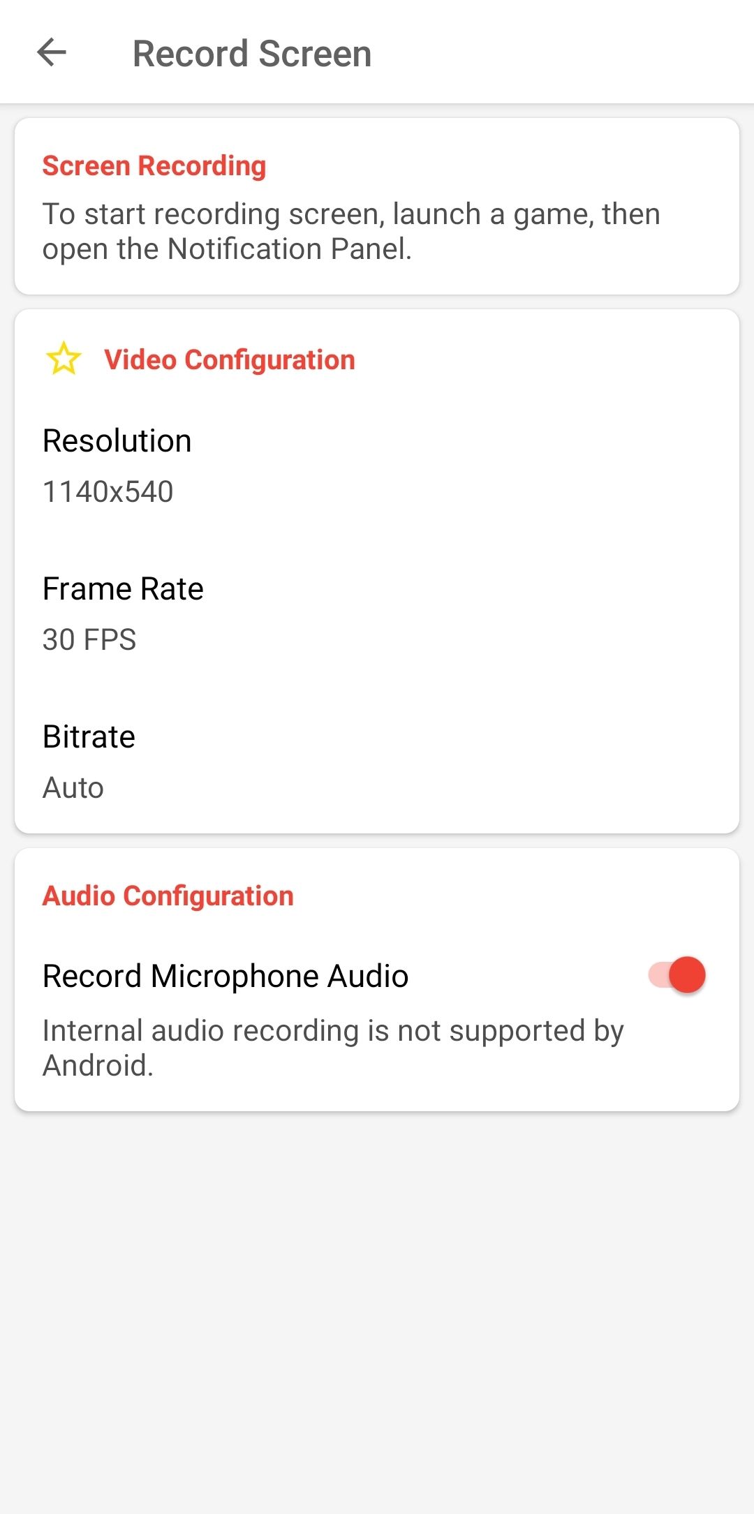 Games Launcher offers high-quality recording that can be improved more in Pro mode.