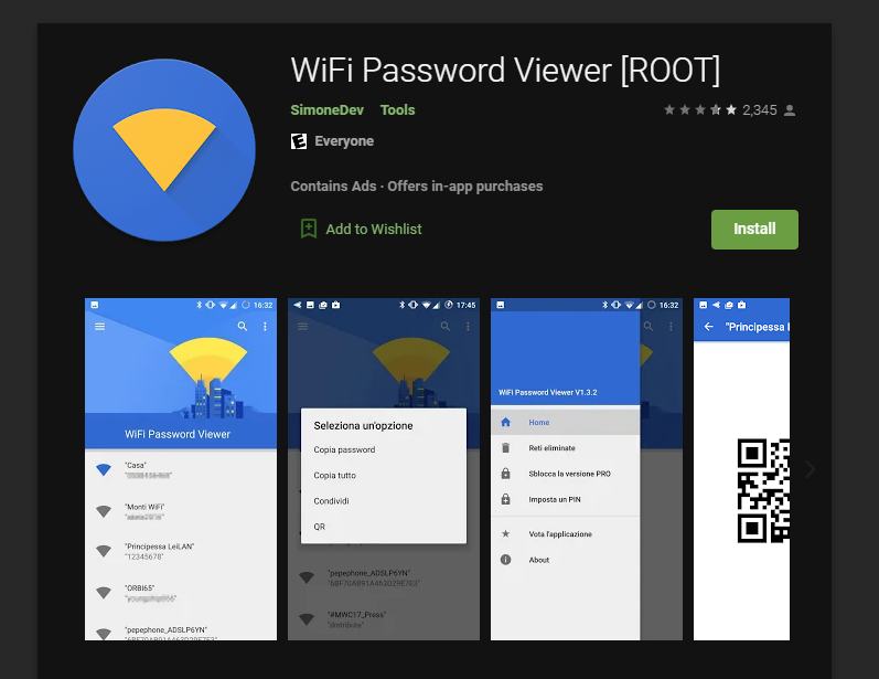 Wi-Fi Password Viewer Android