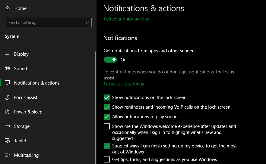Windows 10 Disable Tips Welcome Experience