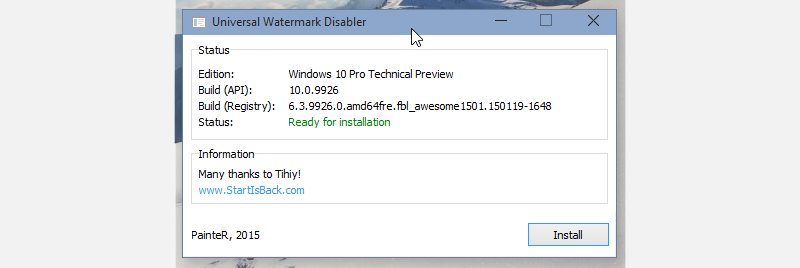 Windows Universal Watermark Disabler