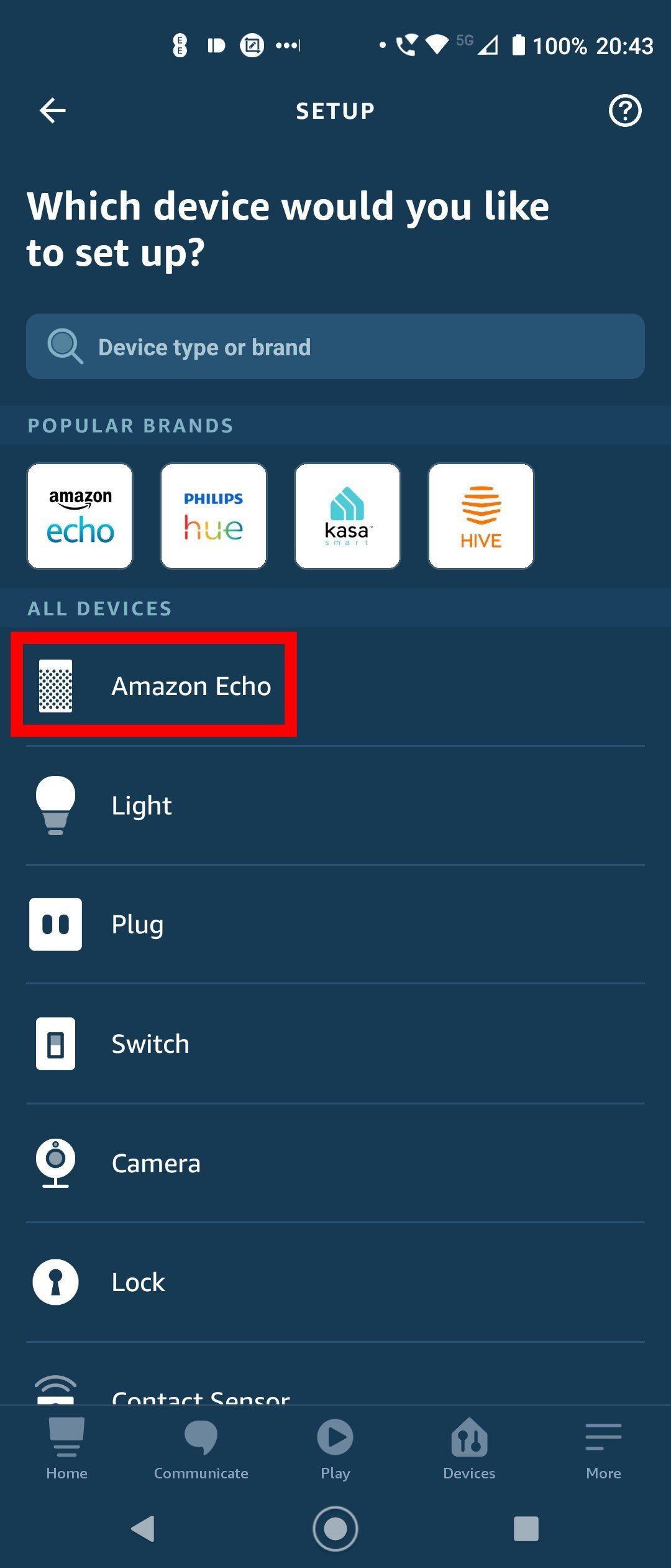 Adding an Amazon Echo