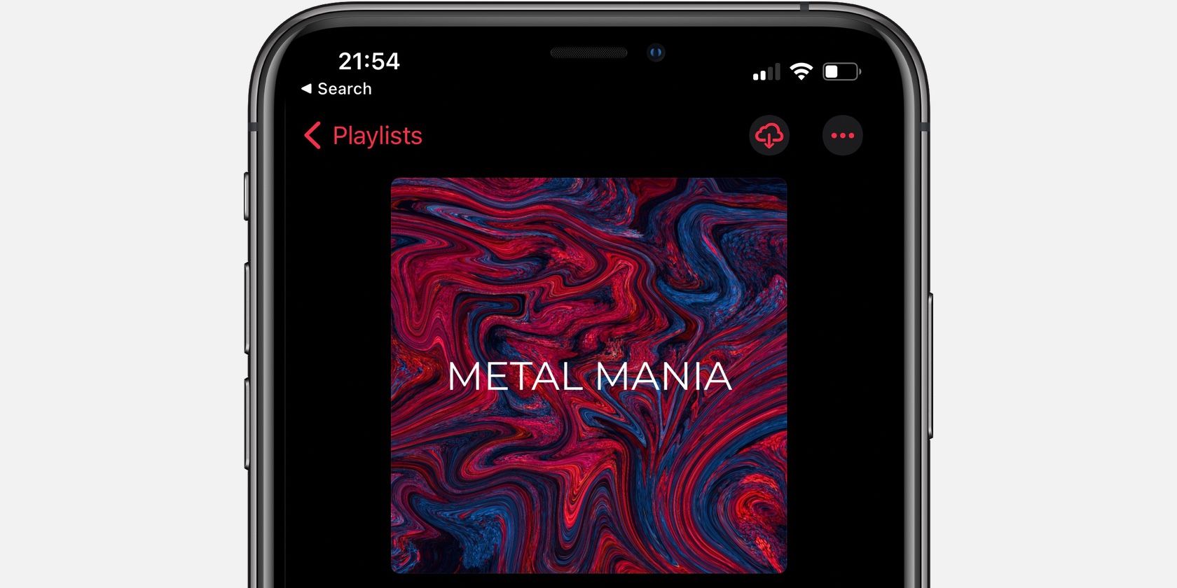 Custom playlist cover created for Apple Music