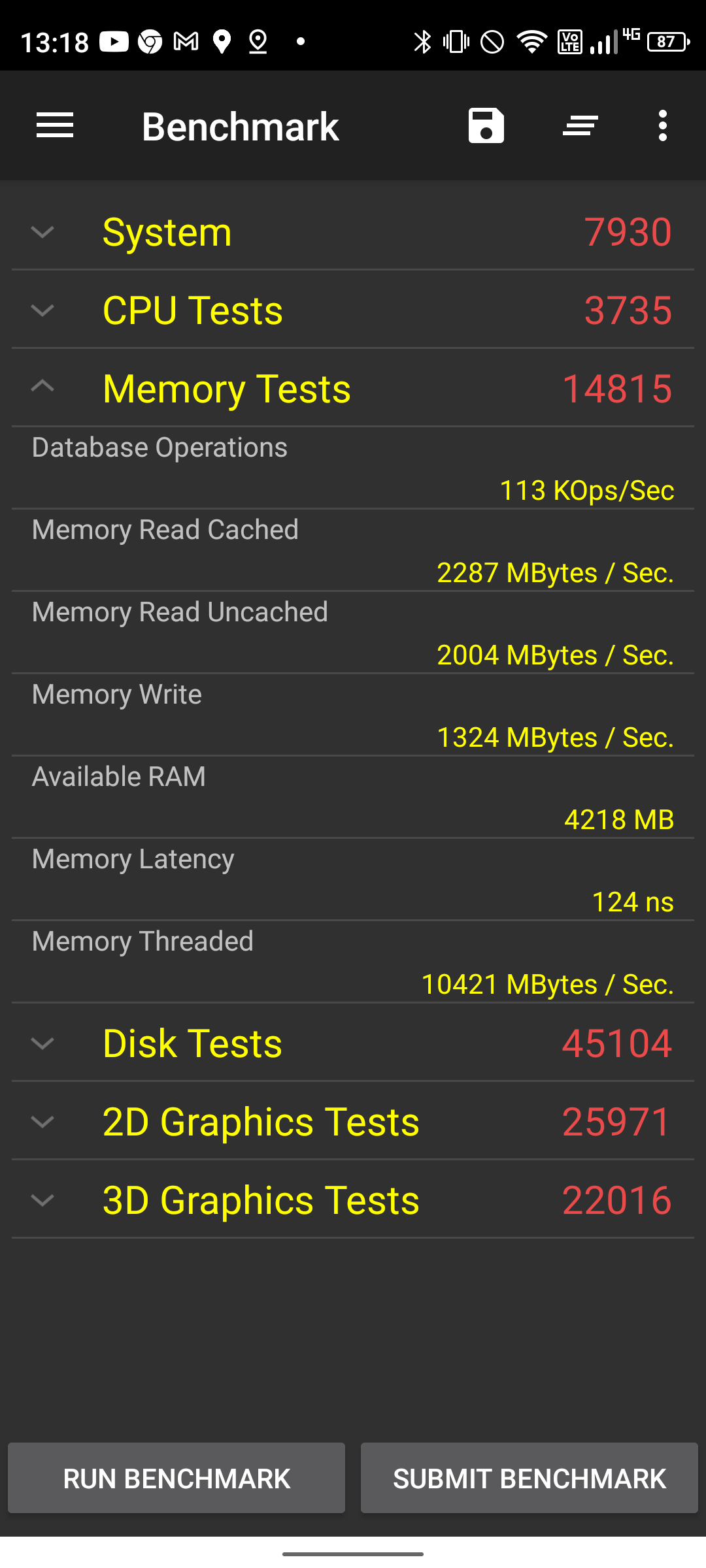 armor 10 screenshot - performance test mobile 1
