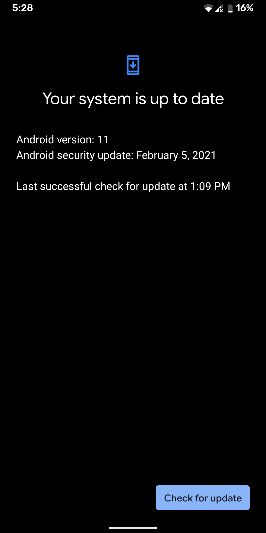 Pemeriksaan Pembaruan Sistem Android