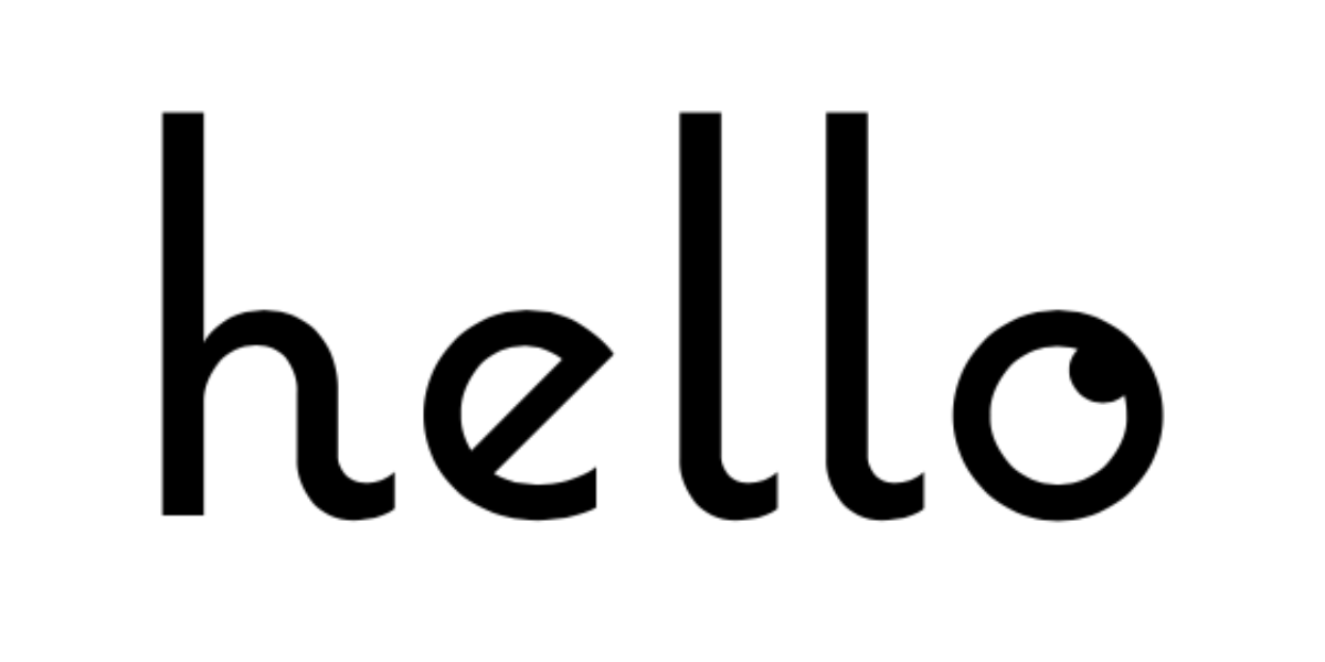 Hello written in Coquette font