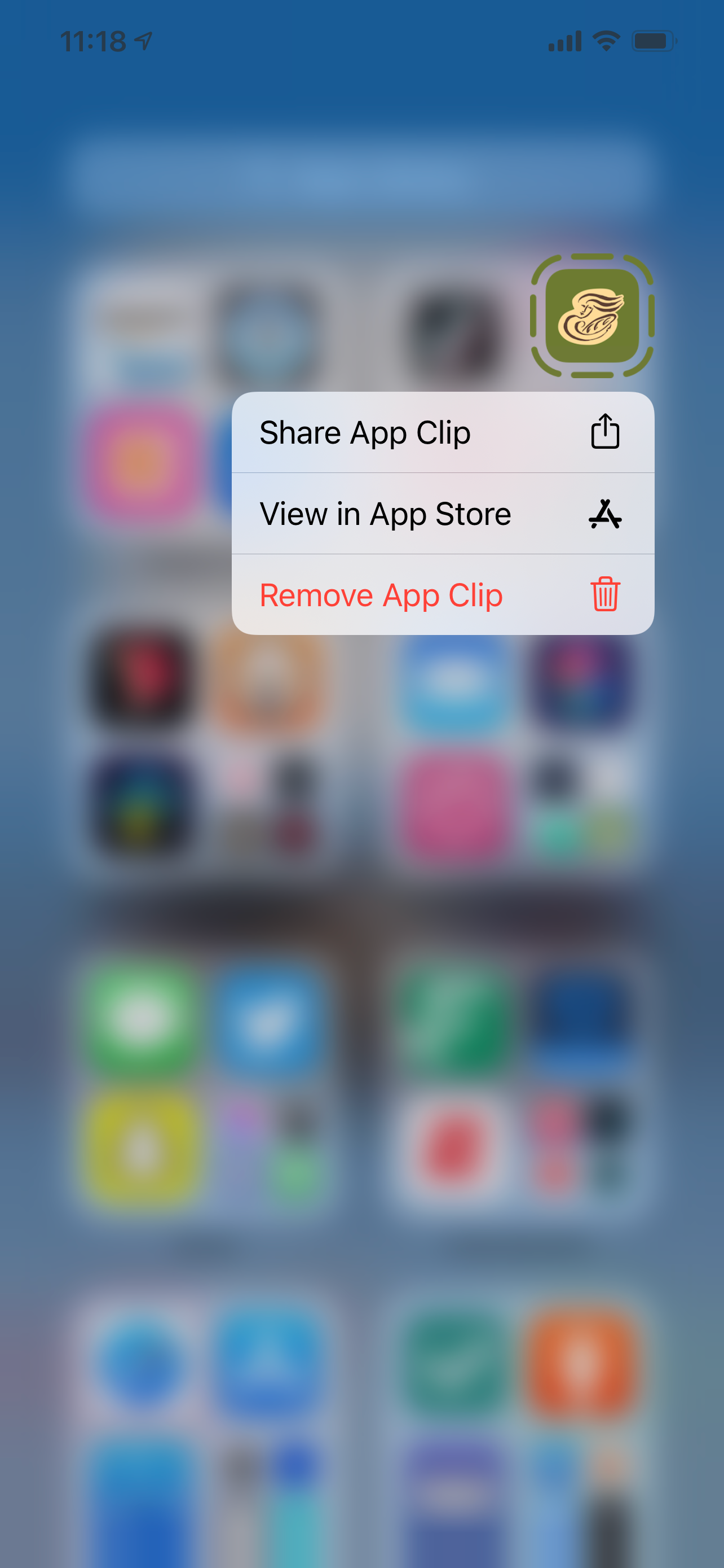 Delete App Clips from App Library Recently Added