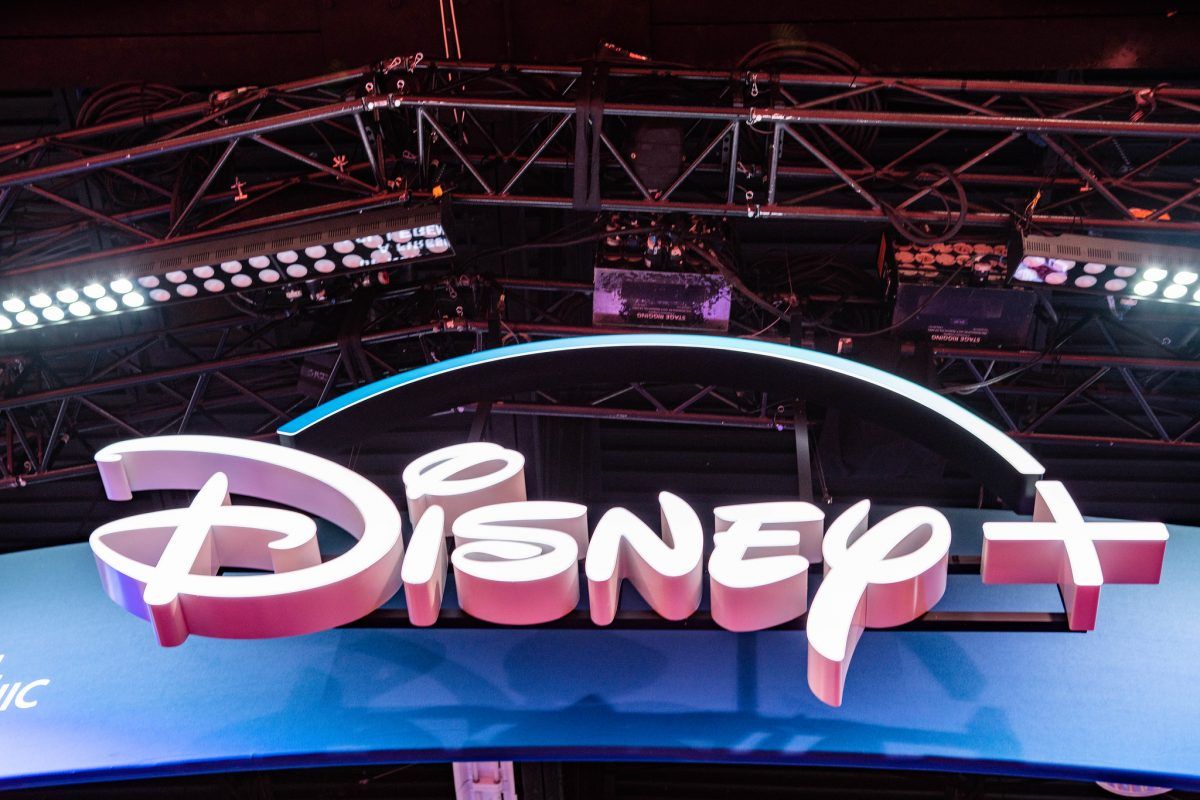 Disney+ Booth and signage at the D23 Expo 2019