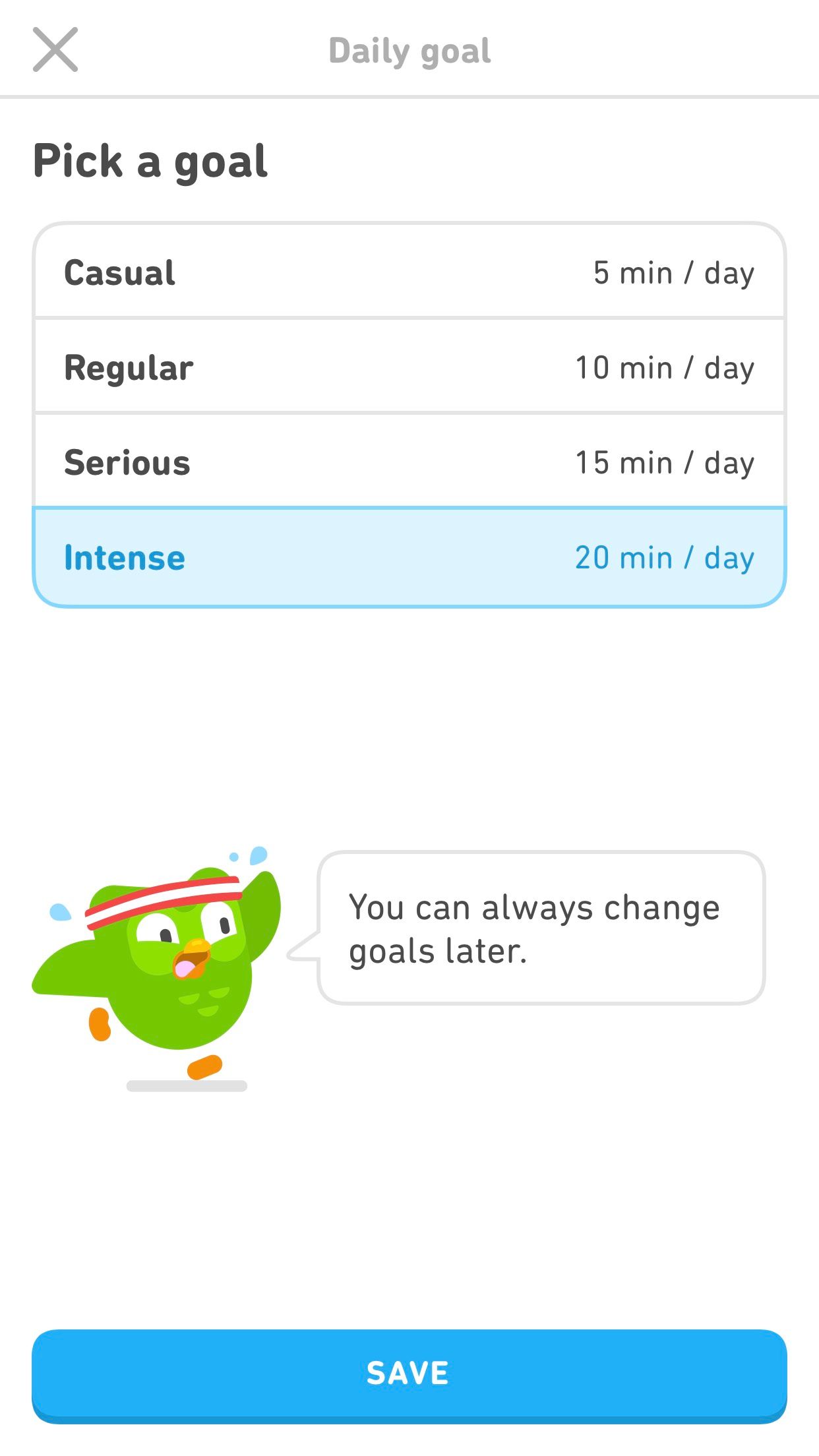change goals duolingo