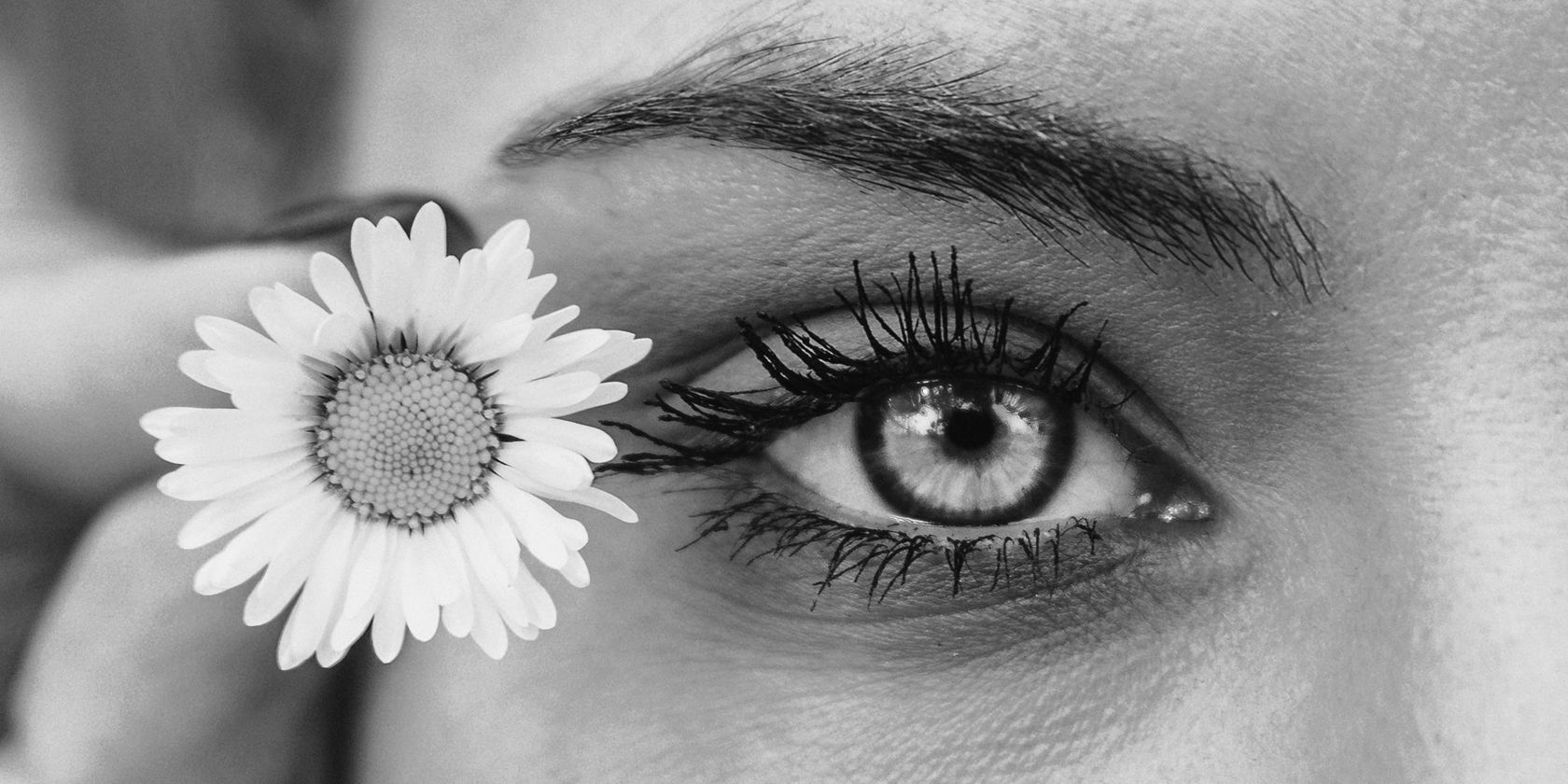 Eye with flower