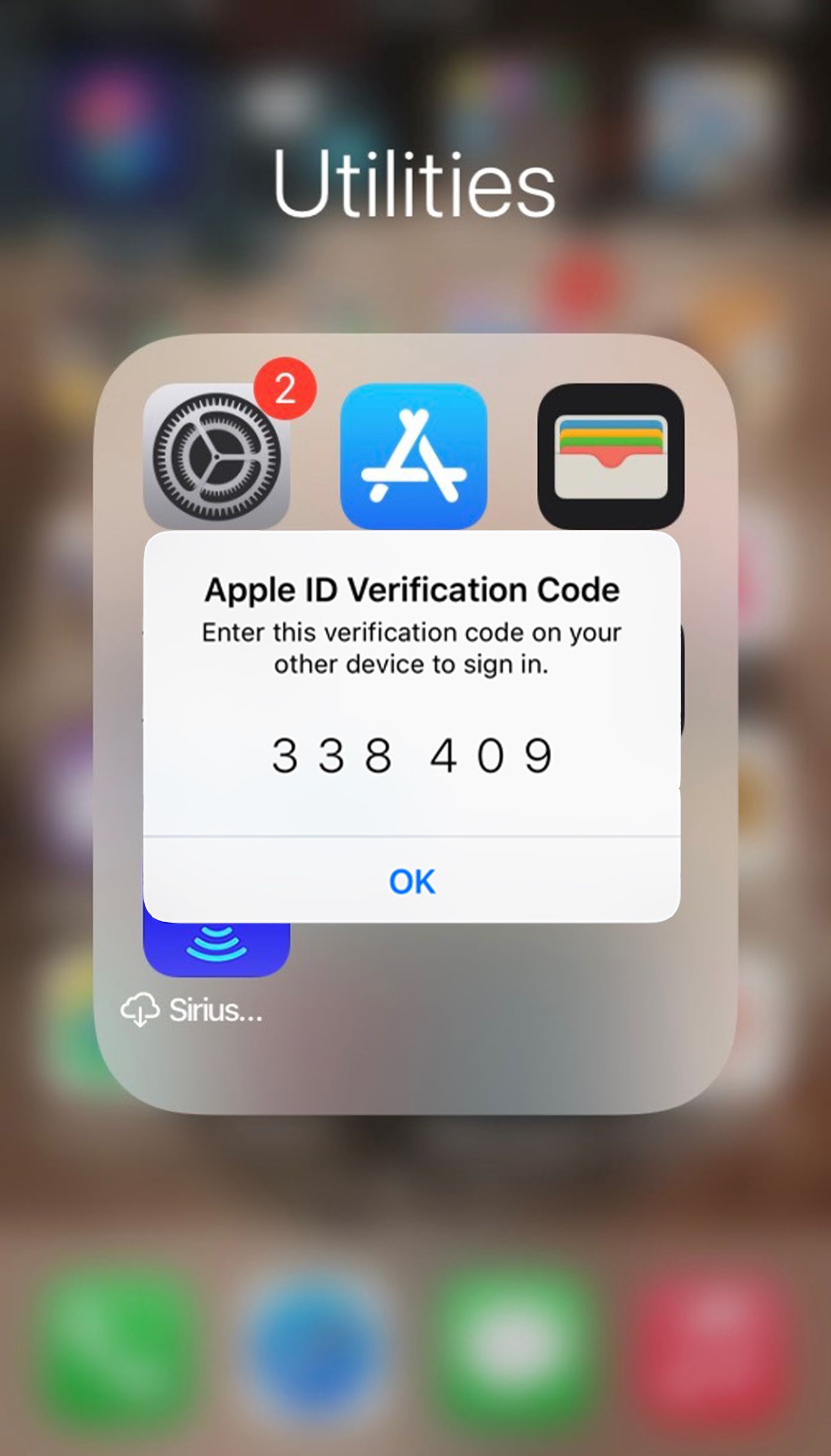 Apple ID Verification Code