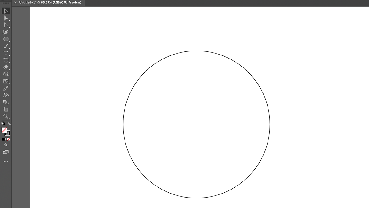 cirkel getekend in illustrator