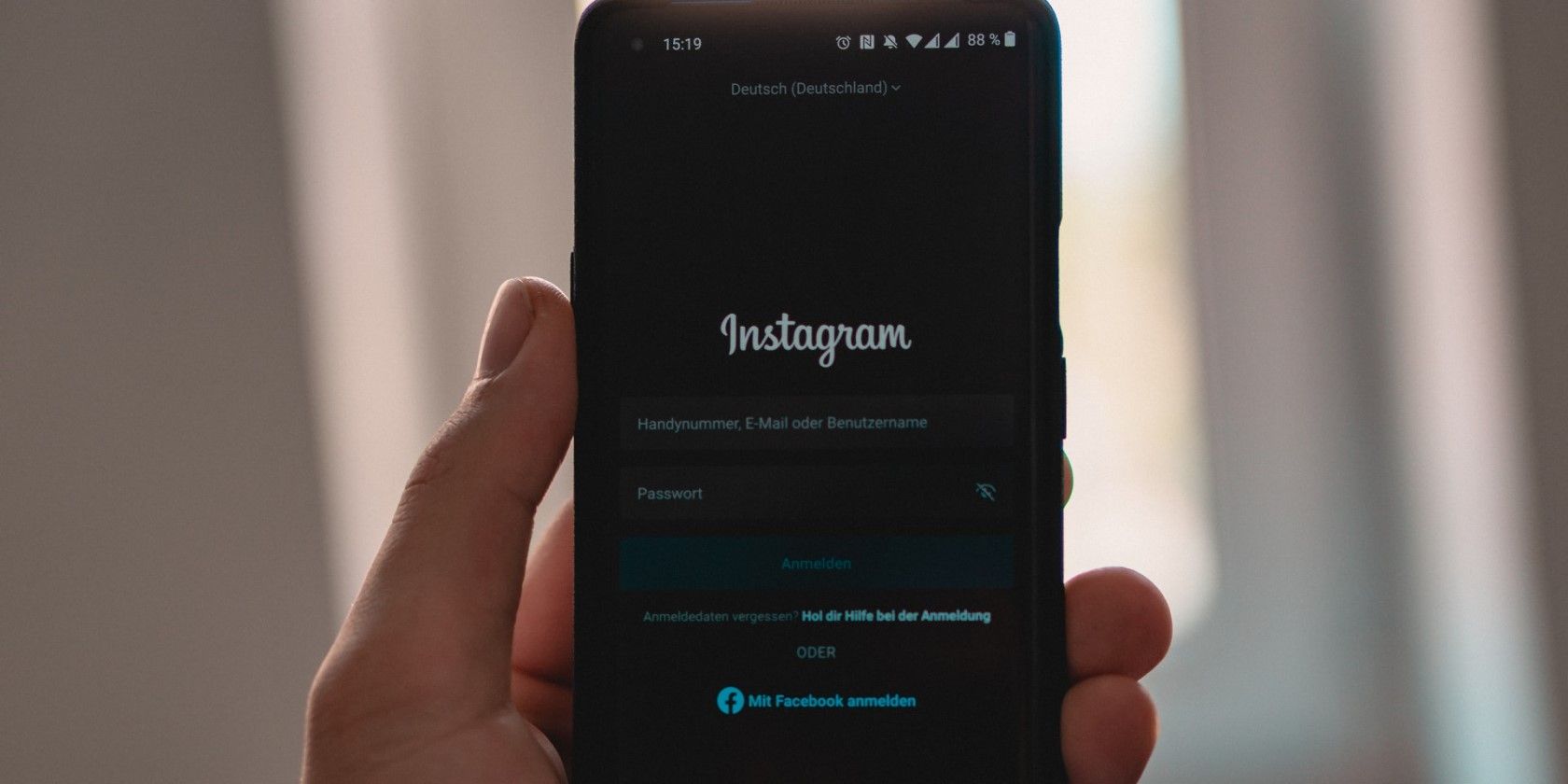 Instagram dark mode phone