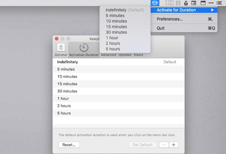 keepingyouawake utility app for Mac