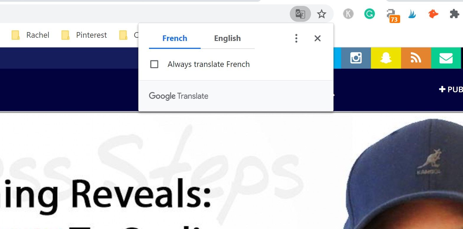 language options google chrome