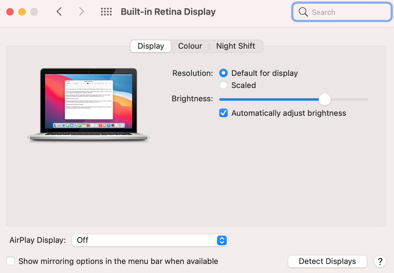 macos hdmi output