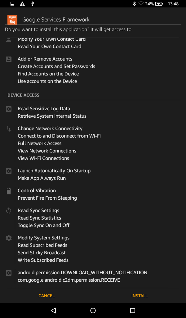 How To Install Google Play Store On Fire Os Amazon Fire Tablets